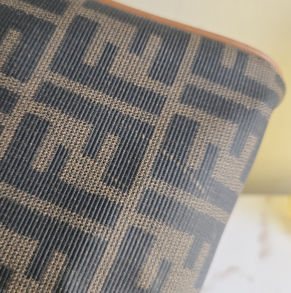 ⛔️SOLD⛔️Vintage Fendi Zucca Brown Monogram Canvas Top Handle Boston Bag - Picture 10 of 16